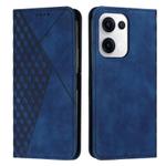 For OPPO Reno13 5G Global Diamond Splicing Skin Feel Magnetic Leather Phone Case(Blue)