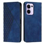 For OPPO Reno13 F 5G / 4G Diamond Splicing Skin Feel Magnetic Leather Phone Case(Blue)