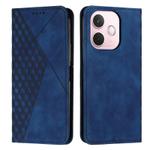 For OPPO A5 Pro 5G Global Diamond Splicing Skin Feel Magnetic Leather Phone Case(Blue)
