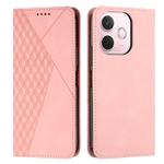 For OPPO A5 Pro 5G Global Diamond Splicing Skin Feel Magnetic Leather Phone Case(Rose Gold)