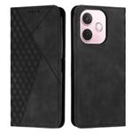 For OPPO A5 Pro 5G Global Diamond Splicing Skin Feel Magnetic Leather Phone Case(Black)