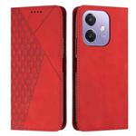 For OPPO A5x 5G Global Diamond Splicing Skin Feel Magnetic Leather Phone Case(Red)