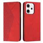 For OPPO Reno14 Pro Global Diamond Splicing Skin Feel Magnetic Leather Phone Case(Red)
