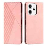 For OPPO Reno14 Pro Global Diamond Splicing Skin Feel Magnetic Leather Phone Case(Rose Gold)