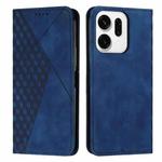 For OPPO Reno14 Global / Reno14 F 5G Diamond Splicing Skin Feel Magnetic Leather Phone Case(Blue)