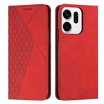 For OPPO Reno14 Global / Reno14 F 5G Diamond Splicing Skin Feel Magnetic Leather Phone Case(Red)