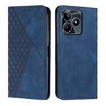 For Realme C53/Narzo N53 Diamond Splicing Skin Feel Magnetic Leather Phone Case(Blue)