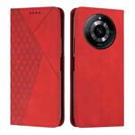 For Realme 11 Diamond Splicing Skin Feel Magnetic Leather Phone Case(Red)