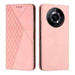 For Realme 11 Diamond Splicing Skin Feel Magnetic Leather Phone Case(Rose Gold)