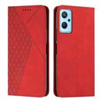 For Realme 9i 5G/V20 5G/V30t/V30 Diamond Splicing Skin Feel Magnetic Leather Phone Case(Red)