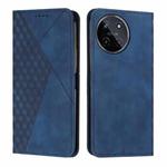 For Realme 11 4G Global Diamond Splicing Skin Feel Magnetic Leather Phone Case(Blue)