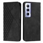 For Realme C65 4G Diamond Splicing Skin Feel Magnetic Leather Phone Case(Black)