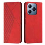 For Realme C63 Diamond Splicing Skin Feel Magnetic Leather Phone Case(Red)