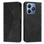 For Realme C63 Diamond Splicing Skin Feel Magnetic Leather Phone Case(Black)