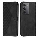 For Realme C75 / V60 Pro Diamond Splicing Skin Feel Magnetic Leather Phone Case(Black)