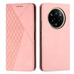For Realme 14 Pro Diamond Splicing Skin Feel Magnetic Leather Phone Case(Rose Gold)