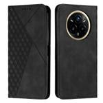 For Realme 14 Pro+ Diamond Splicing Skin Feel Magnetic Leather Phone Case(Black)