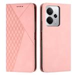 For Realme 14 / P3 5G / 14T 5G Diamond Splicing Skin Feel Magnetic Leather Phone Case(Rose Gold)