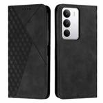 For Realme C71 4G Diamond Splicing Skin Feel Magnetic Leather Phone Case(Black)