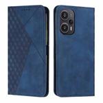 For Xiaomi Redmi Note 12 Turbo/Poco F5 Diamond Splicing Skin Feel Magnetic Leather Phone Case(Blue)