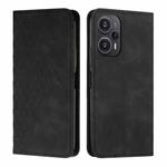 For Xiaomi Redmi Note 12 Turbo/Poco F5 Diamond Splicing Skin Feel Magnetic Leather Phone Case(Black)