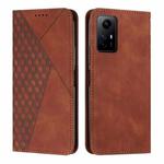For Xiaomi Redmi Note 12S 4G Global Diamond Splicing Skin Feel Magnetic Leather Phone Case(Brown)