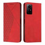 For Xiaomi Redmi Note 12S 4G Global Diamond Splicing Skin Feel Magnetic Leather Phone Case(Red)