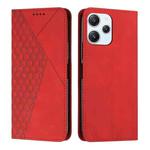 For Xiaomi Redmi 12 4G Diamond Splicing Skin Feel Magnetic Leather Phone Case(Red)