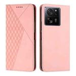 For Xiaomi 13T / Xiaomi 13T Pro Diamond Splicing Skin Feel Magnetic Leather Phone Case(Rose Gold)