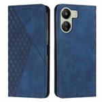 For Xiaomi Redmi 13C Diamond Splicing Skin Feel Magnetic Leather Phone Case(Blue)
