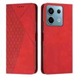 For Xiaomi Redmi Note 13 pro Diamond Splicing Skin Feel Magnetic Leather Phone Case(Red)