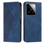 For Xiaomi 14 Diamond Splicing Skin Feel Magnetic Leather Phone Case(Blue)