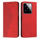 For Xiaomi 14 pro Diamond Splicing Skin Feel Magnetic Leather Phone Case(Red)