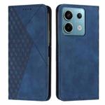 For Xiaomi Redmi Note 13 Pro 4G Global Diamond Splicing Skin Feel Magnetic Leather Phone Case(Blue)