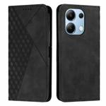 For Xiaomi Redmi Note 13 4G Global Diamond Splicing Skin Feel Magnetic Leather Phone Case(Black)