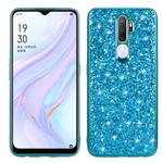 For OPPO A11 Glitter Powder Shockproof TPU Protective Case(Blue)