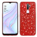 For OPPO A11 Glitter Powder Shockproof TPU Protective Case(Red)