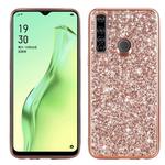 For OPPO Realme 5 Glitter Powder Shockproof TPU Protective Case(Rose Gold)
