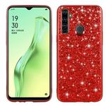 For OPPO Realme 5 Glitter Powder Shockproof TPU Protective Case(Red)