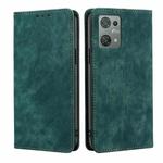 For Blackview Oscal C30 RFID Anti-theft Brush Magnetic Leather Phone Case(Green)