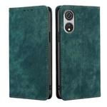 For CUBOT P60 RFID Anti-theft Brush Magnetic Leather Phone Case(Green)