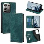 For Infinix Note 50x 5G RFID Anti-theft Brush Magnetic Leather Phone Case(Green)