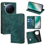 For Tecno Camon 40 Premier 5G RFID Anti-theft Brush Magnetic Leather Phone Case(Green)