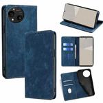 For Sharp Aquos R10 RFID Anti-theft Brush Magnetic Leather Phone Case(Blue)