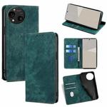 For Sharp Aquos R10 RFID Anti-theft Brush Magnetic Leather Phone Case(Green)