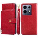 For Infinix Note 30 VIP 5G Zipper Bag Leather Phone Case(Red)
