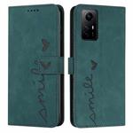 For Xiaomi Redmi Note 12S 4G Global Skin Feel Heart Pattern Leather Phone Case(Green)
