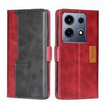 For Infinix Note 30 VIP 5G Contrast Color Side Buckle Leather Phone Case(Red + Black)