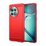 For OnePlus ACE 2 Pro 5G Brushed Texture Carbon Fiber TPU Phone Case(Red)