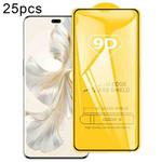 For Honor 300 Pro 25pcs 9D Full Glue Screen Tempered Glass Film